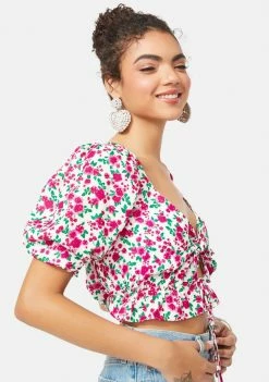 For Love & Lemons Tops Petal Floral Blouse