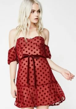 For Love & Lemons Dresses Dotty Strapless Dress