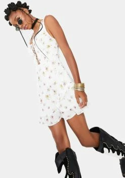 For Love & Lemons Wildflower Mini Dress Dresses