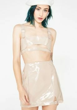 For Love & Lemons High Roller Latex Skirt