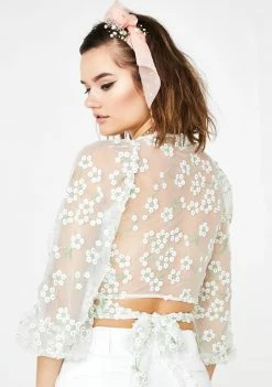 For Love & Lemons Eclair Crop Top