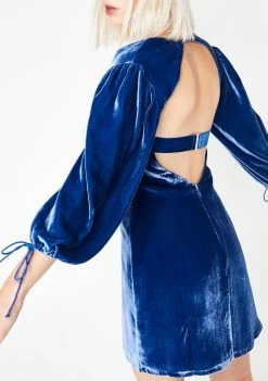 For Love & Lemons Dresses Nadine Velvet Bustier Dress