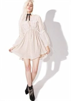 Budget π For Love & Lemons Creme Dot Truffles A-Line π Dress π Dresses π 9 For Love & Lemons Creme Dot Truffles A-Line Dress Dresses