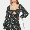 For Love & Lemons Lexy Long Sleeve Mini Dress Dresses