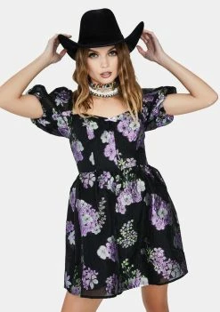 For Love & Lemons Thayne Jacquard Mini Dress