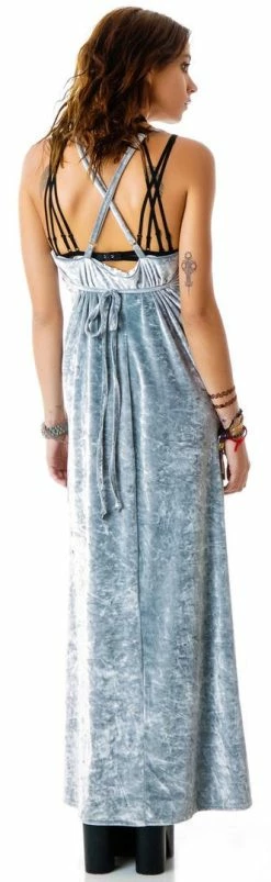 For Love & Lemons Silver Vixen Maxi Dress Dresses