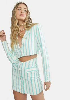For Love & Lemons Janelle Linen Mini Skirt Bottoms