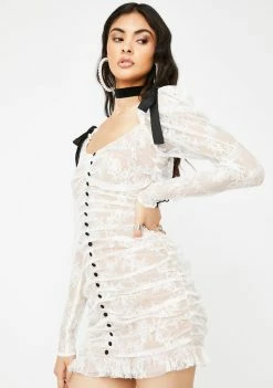 For Love & Lemons Beverly Pleated Mini Dress Dresses