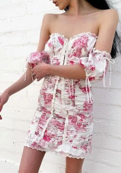 Hot Sale โค๏ธ For Love & Lemons ๐ Dresses Mills Ruched Mini ๐ Dress โค๏ธ 5 For Love & Lemons Dresses Mills Ruched Mini Dress