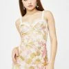 For Love & Lemons Dresses Rose Madame Brocade Cut Out Dress
