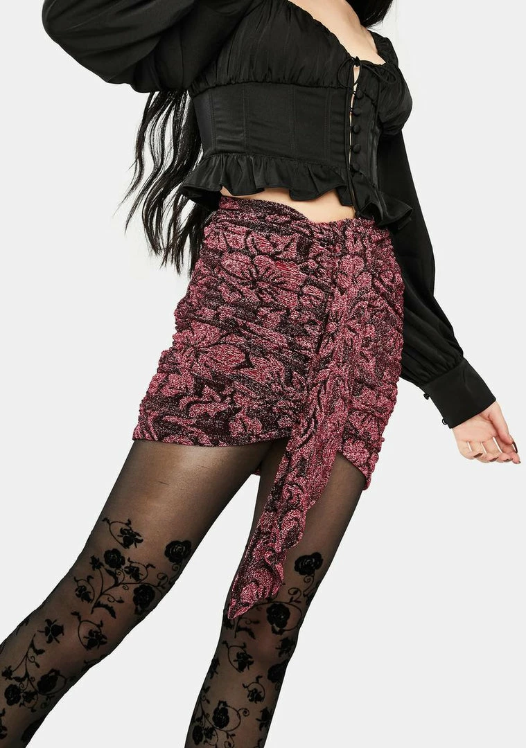 Promo π For Love & Lemons Bottoms Shailee Jacquard Mini π Skirt π 2 For Love & Lemons Bottoms Shailee Jacquard Mini Skirt