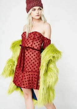 For Love & Lemons Dresses Dotty Strapless Dress
