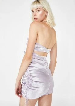 For Love & Lemons Sonora Drawstring Mini Dress