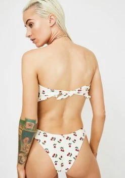 For Love & Lemons Mon Cheri Hi Rise Bikini Bottom