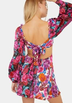 For Love & Lemons Scarlett Mini Dress Dresses