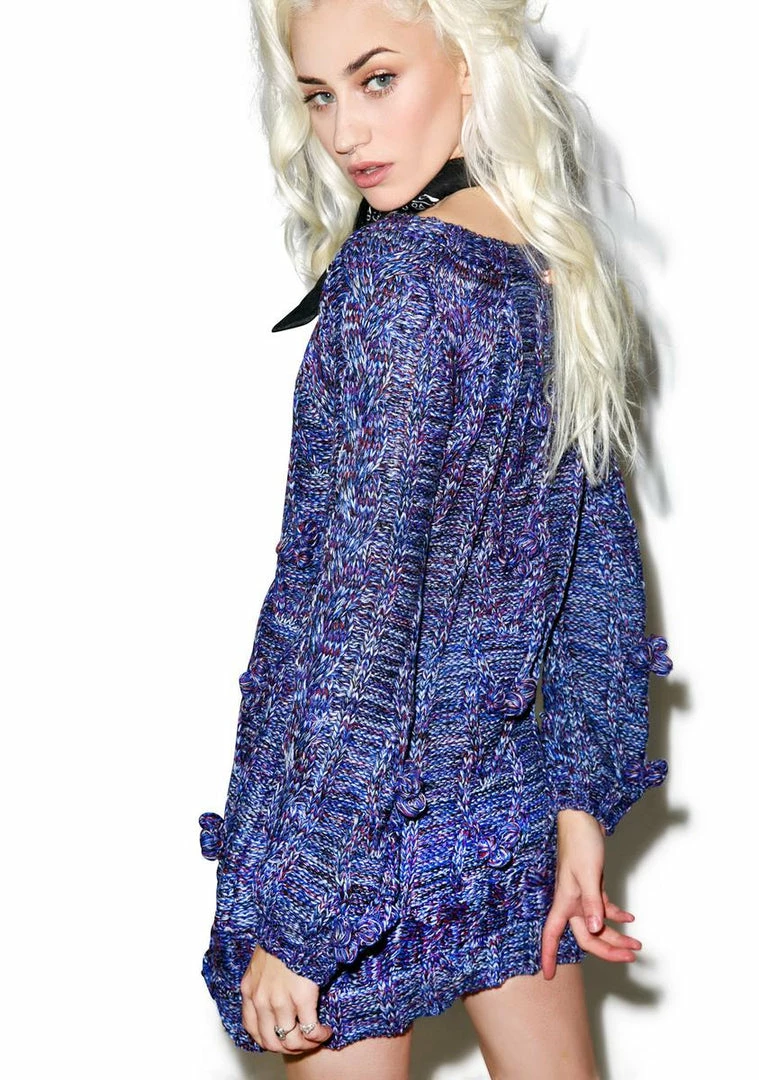 Outlet π For Love & Lemons π Dresses Indigo Braided Cable Mini π Dress π 5 For Love & Lemons Dresses Indigo Braided Cable Mini Dress