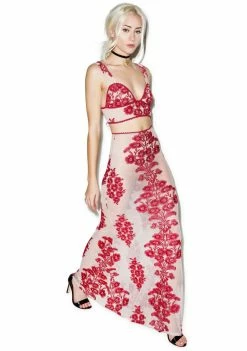For Love & Lemons Bottoms Temecula Maxi Skirt