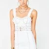 For Love & Lemons Dresses Daria Denim Underwire Dress