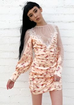 For Love & Lemons Dresses Aster Floral Mini Dress