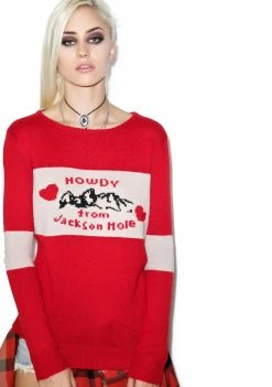 Top 10 β€οΈ For Love & Lemons Tops Howdy From Jackson Hole Sweater π 6 For Love & Lemons Tops Howdy From Jackson Hole Sweater