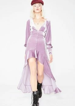 For Love & Lemons Viva Velvet Maxi Dress