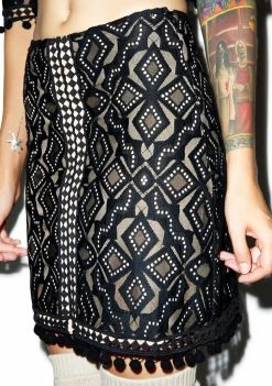 For Love & Lemons Florence Mini Skirt