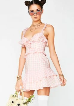 For Love & Lemons Dresses Dixie Ruffled Mini Dress