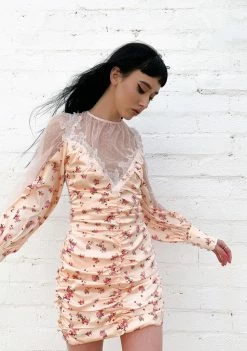 For Love & Lemons Dresses Aster Floral Mini Dress