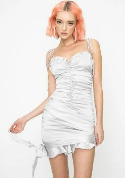 For Love & Lemons Argent Mini Dress