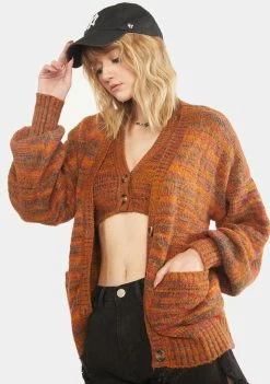 For Love & Lemons Helena Knit Cardigan Tops