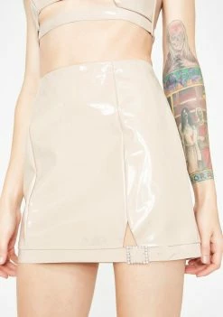 For Love & Lemons High Roller Latex Skirt
