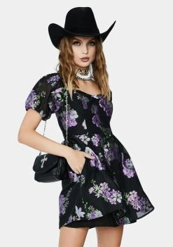 For Love & Lemons Thayne Jacquard Mini Dress