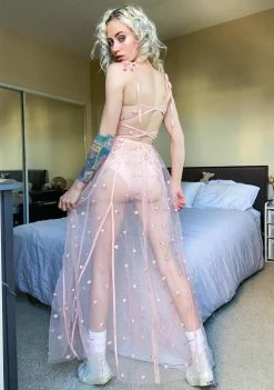 For Love & Lemons Dresses Jasmine Rosette Maxi Dress