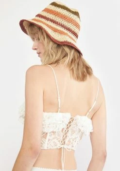 For Love & Lemons Jillian Corset Crop Top