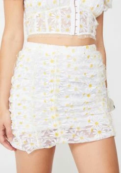 For Love & Lemons Bottoms Brulee Daisy Mini Skirt