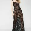For Love & Lemons Dark Beatrice Strappy Maxi Dress Dresses