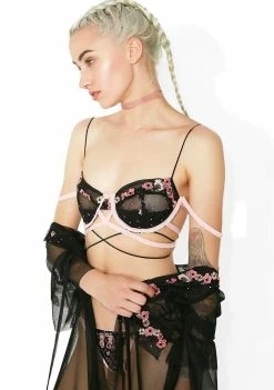 Outlet π For Love & Lemons Lingerie & Sleepwear Peony Embroidery Bra π 7 For Love & Lemons Lingerie & Sleepwear Peony Embroidery Bra