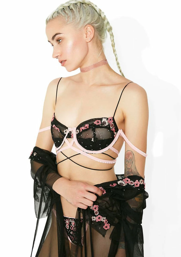 Outlet π For Love & Lemons Lingerie & Sleepwear Peony Embroidery Bra π 3 For Love & Lemons Lingerie & Sleepwear Peony Embroidery Bra