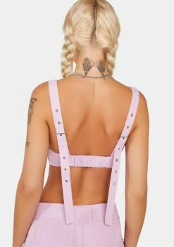 Hot Sale ⌛ For Love & Lemons Natasha Crop Top Bra Tops ✨ 7 For Love & Lemons Natasha Crop Top Bra Tops