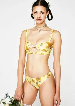 For Love & Lemons Lillian Knot Bikini Top