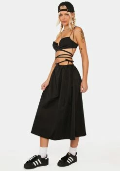 For Love & Lemons Marley Midi Skirt