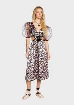 For Love & Lemons Dresses Maddison Midi Dress