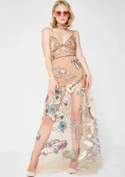 For Love & Lemons Shop 5 For Love & Lemons Cuba Embroidery Sequin Dress Dresses