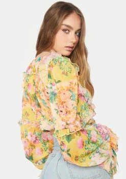 Best reviews of ✔️ For Love & Lemons Tops Nina Floral Crop Top ⭐ 7 For Love & Lemons Tops Nina Floral Crop Top