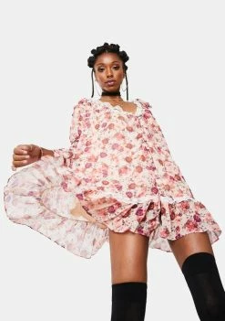 For Love & Lemons Tea Rose Evie Swing Dress Dresses