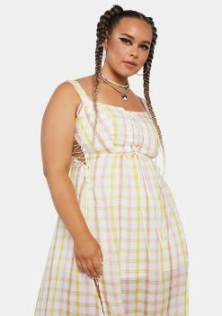 For Love & Lemons Plus Rue Midi Dress Midi & Maxi