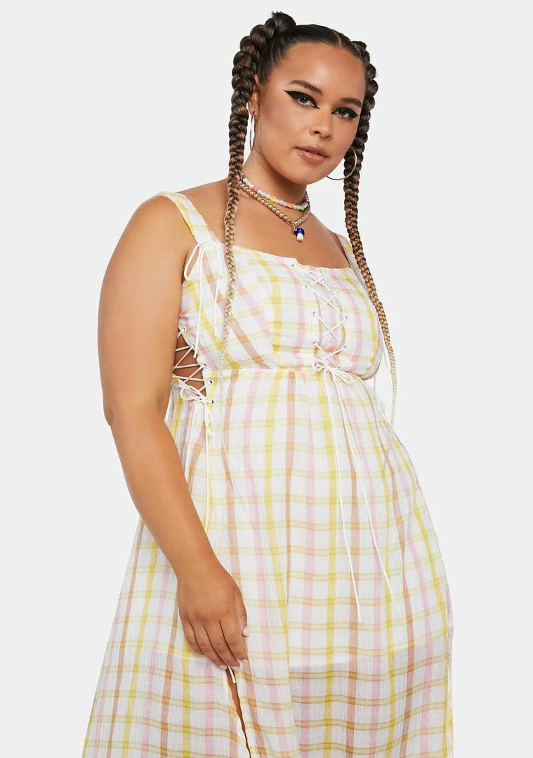 Wholesale π For Love & Lemons Plus Rue Midi π Dress Midi & Maxi π 1 For Love & Lemons Plus Rue Midi Dress Midi & Maxi