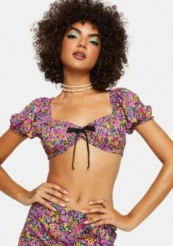 For Love & Lemons Maud Crop Top