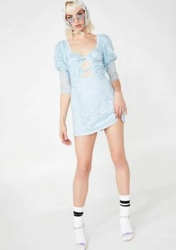 For Love & Lemons Dresses Sky Lyla Mini Dress