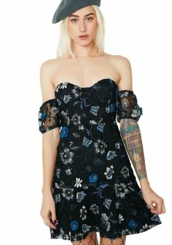 For Love & Lemons Botanic Strapless Dress